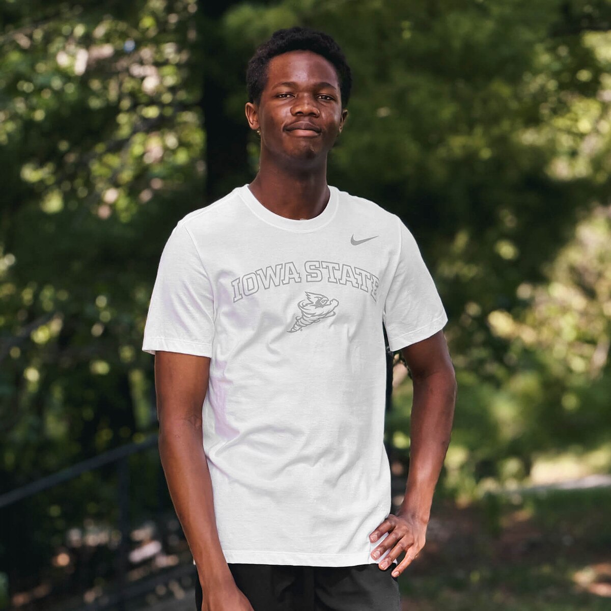 Nike Punching Cy White Short Sleeve T-Shirt